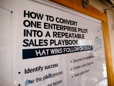 How to convert one enterprise pilot into a repeatable sales playbook that wins follow-on deals