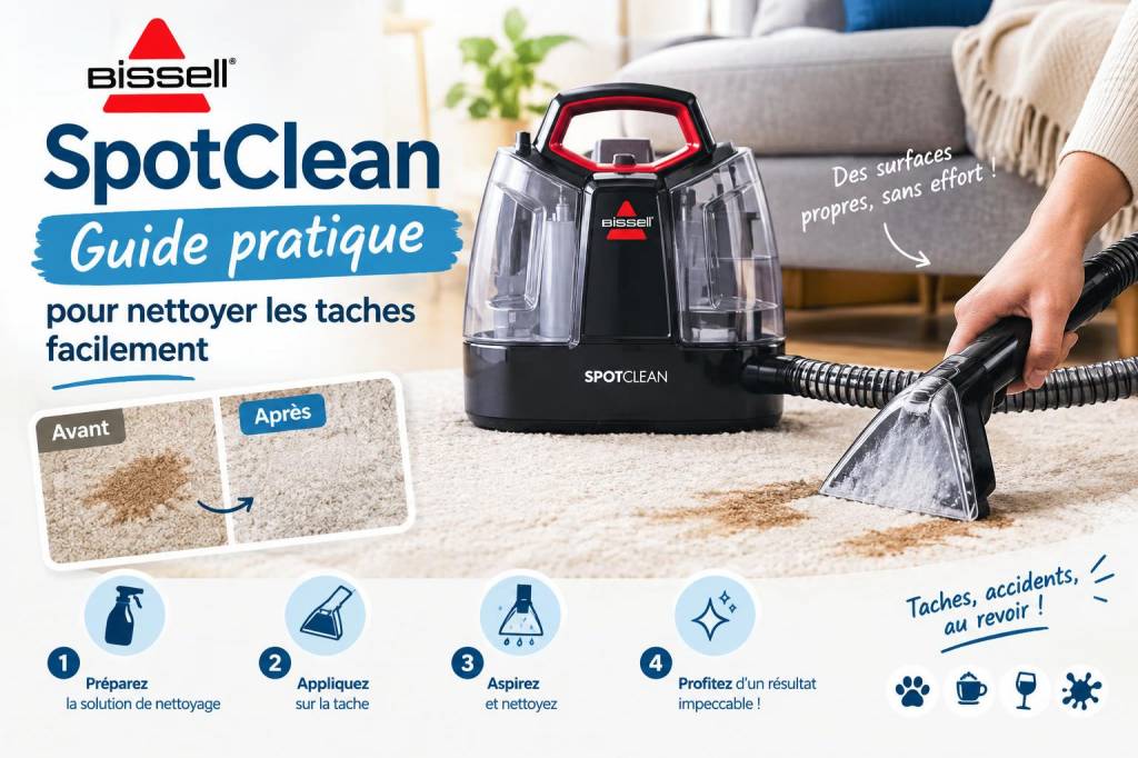 Bissell Spotclean guide pratique pour nettoyer les taches facilement