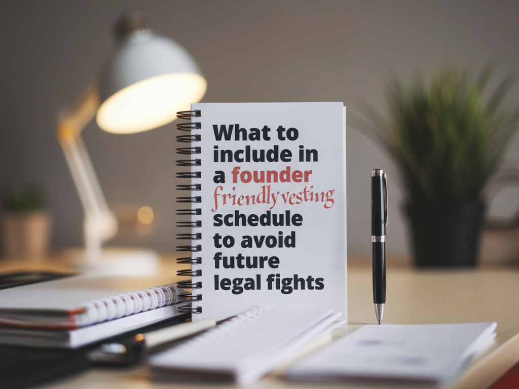What to include in a founder-friendly vesting schedule to avoid future legal fights