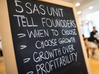 what 5 SaaS unit economics tell founders when to choose growth over profitability