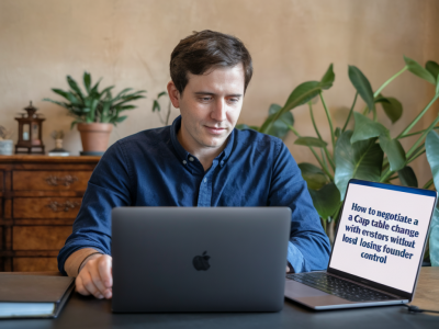 How to negotiate a cap table change with early investors without losing founder control