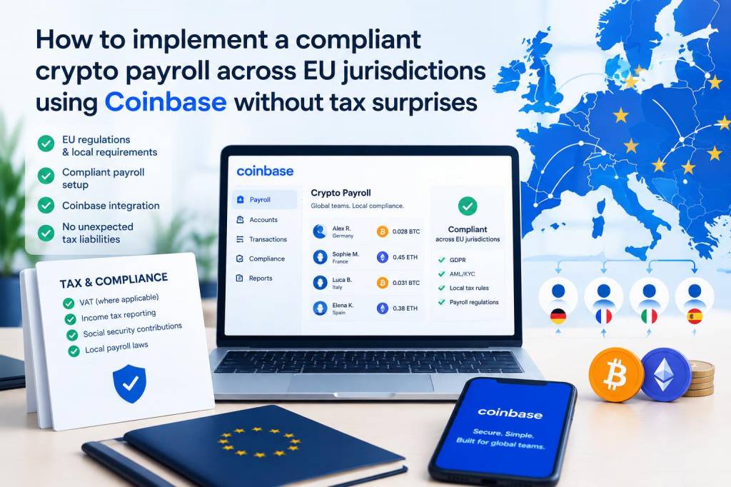 How to implement a compliant crypto payroll across eu jurisdictions using coinbase without tax surprises