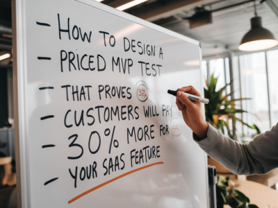 How to design a priced mvp test that proves customers will pay 30% more for your saas feature