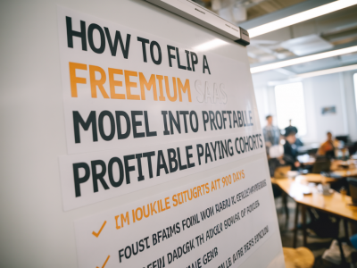 How to flip a freemium saas model into profitable paying cohorts in 90 days